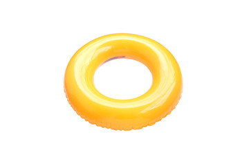 Colorful swim ring only to be used in water in which the child is within it is depth and under adult supervision.