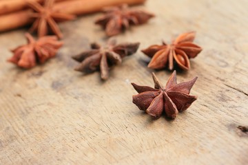 star anise and cinnamon