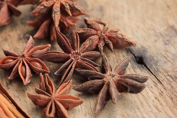 star anise and cinnamon