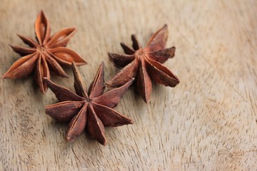 star anise and cinnamon