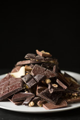 pieces of chocolate