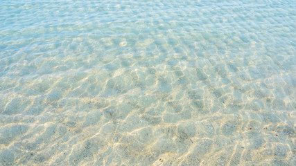 Wave of the sea on the sand beach.