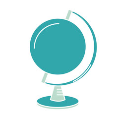 globe icon flat