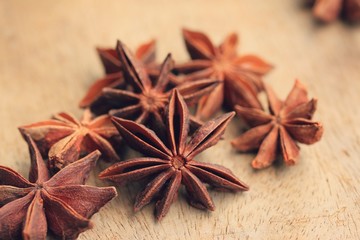 star anise and cinnamon