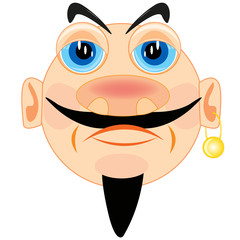 Person men with moustache and beard