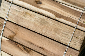 Wooden cable coil