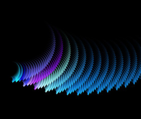 Abstract swirling fractal