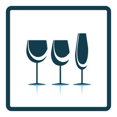 Glasses set icon