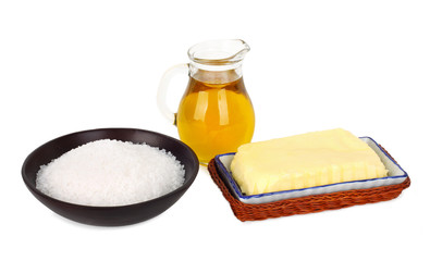 Butter with salt and oil