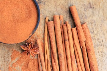 cinnamon powder with strick