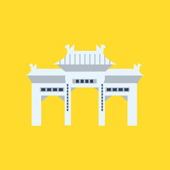 Rsing Shan Monastery Memorial Archway In Hong Kong Simplified Icon