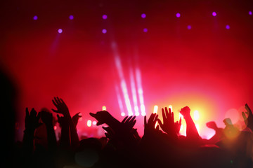Fototapeta premium Crowd enjoying festival