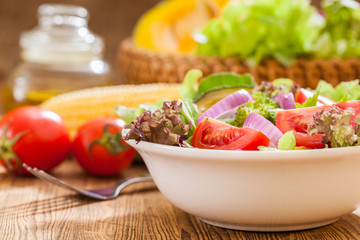 Fresh vegetable salad