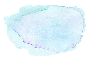 Abstract Blue color  Watercolour Hand Painted ink spot textured