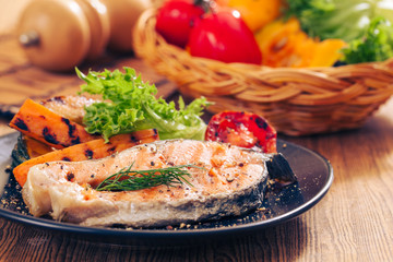 Salmon steak
