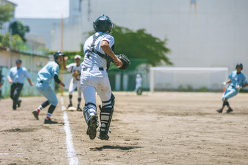 高校野球試合風景