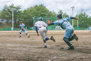 高校野球試合風景