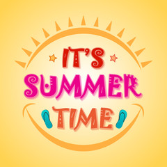 Summer Time Poster, Banner or Flyer design.