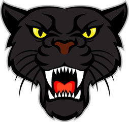 vector  black panther head