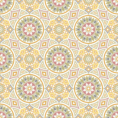 Materiał do szycia Seamless mandala pattern