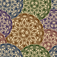 Seamless mandala pattern