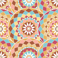 Materiał do szycia Seamless mandala pattern