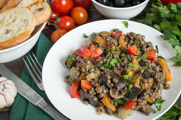 lentil and vegetables ragout