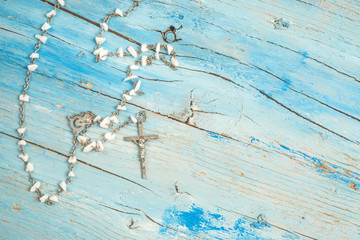 Christian rosary card