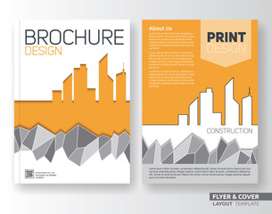 Multipurpose corporate business flyer layout template design. Suitable for leaflet, flyer, brochure, book cover and annual report. Layout in A4 size with bleeds.
