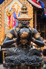 Obraz premium Black Rahu eat moon at Huay Kwang Bangkok