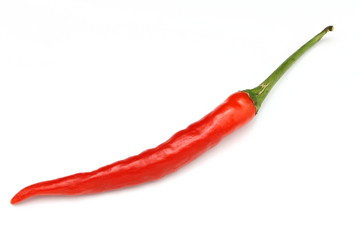 Fototapeta na wymiar Red hot chili pepper, paprika isolated