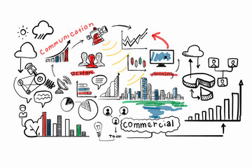 Ideas for success achieving . Mixed media