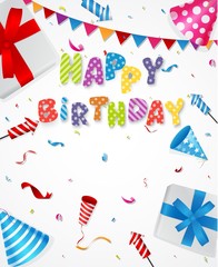 Obraz premium Birthday party background 
