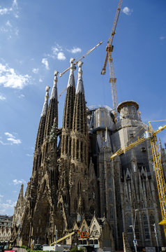 La Sagrada Familia, Barcelona,  Spain