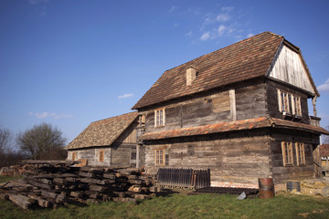 Authentic Turopolje architecture in Busevec, Croatia