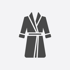 Bathrobe icon of vector illustration for web and mobile