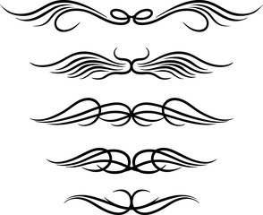 Set of wings tribal tattoo