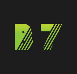 b7 initial green with strip