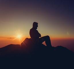 Outdoor beard man portrait, travel vibes, hipster style, mustache