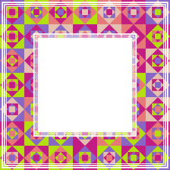 abstract mosaic border