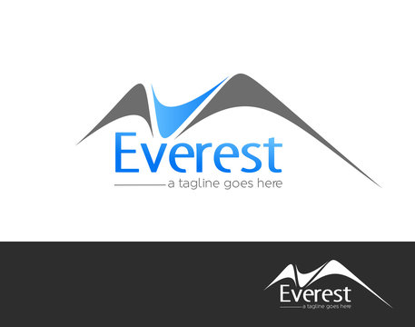 Mountains Everest Logo Element Vector Design