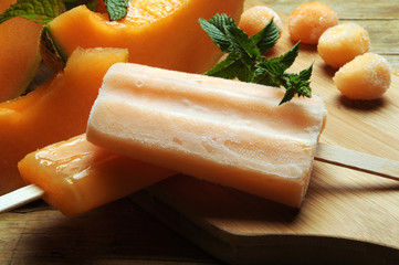 Paletas de melón