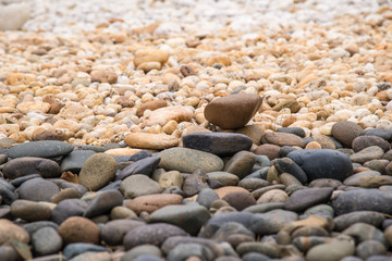 round pebble stones.