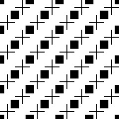 Abstract geometry black and white hipster fashion pillow stripes pattern