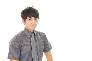 微笑むビジネスマン