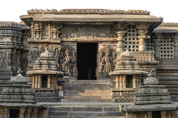 Hoysaleshwara Hindu temple, Halebid, India