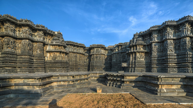 Hoysaleshwara Hindu temple, Halebid, India