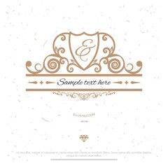 Vintage frame design with elegance elements.