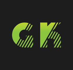 gk initial green with strip