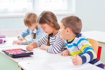 Children of the school bench